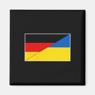 Imán Bandera de Alemania Ucrania Apoyo alemán ucraniano
