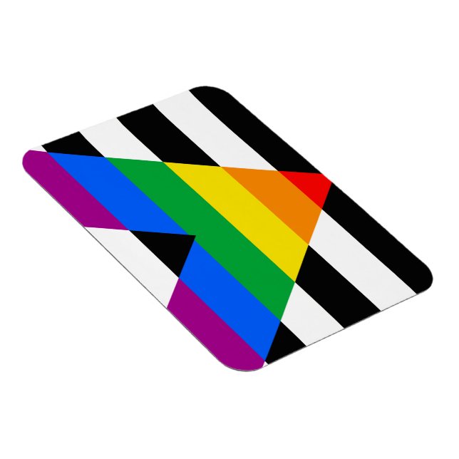 Imán Bandera de aliado LGBTQ+ (Lado Derecho)