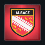 Imán Bandera de Alsace<br><div class="desc">Bandera de Alsace</div>