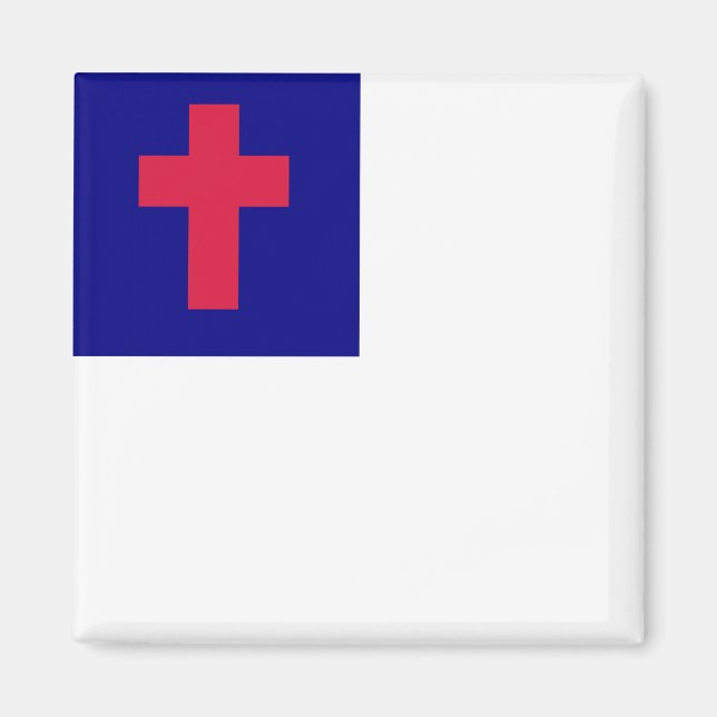 Imán Bandera de alta calidad cristiana (Frente)