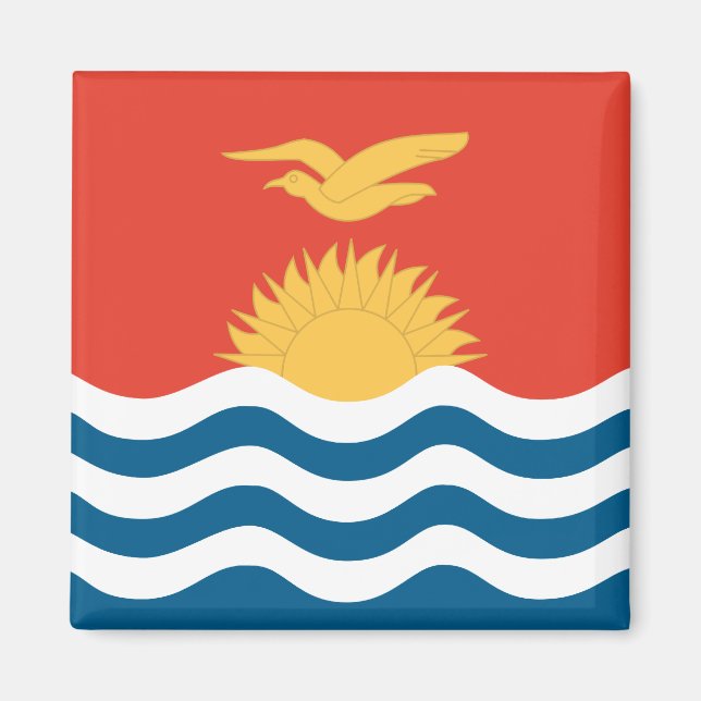 Imán Bandera de alta calidad de Kiribati (Frente)
