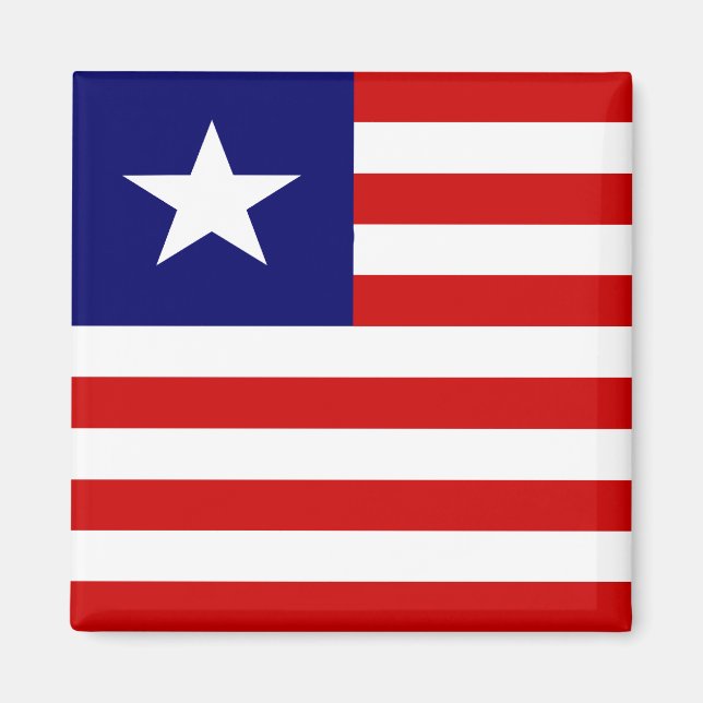 Imán Bandera de alta calidad de Liberia (Frente)