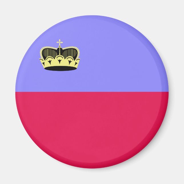 Imán Bandera de alta calidad de Lichtenstein (Frente)