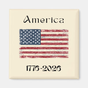 Imán Bandera de América 1776 a 2026 EE. UU. 250 Anivers