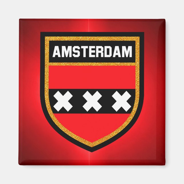 Imán Bandera de Ámsterdam (Frente)