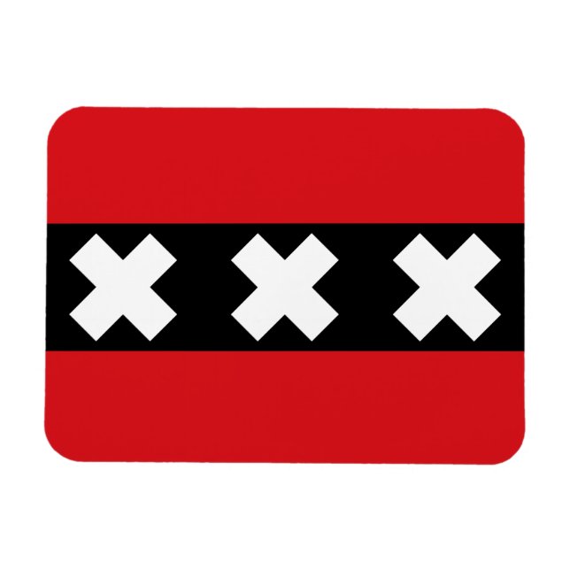Imán Bandera de Ámsterdam (Horizontal)