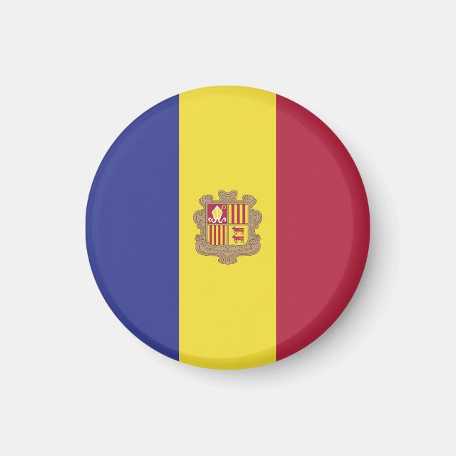 Imán Bandera de Andorra (Frente)