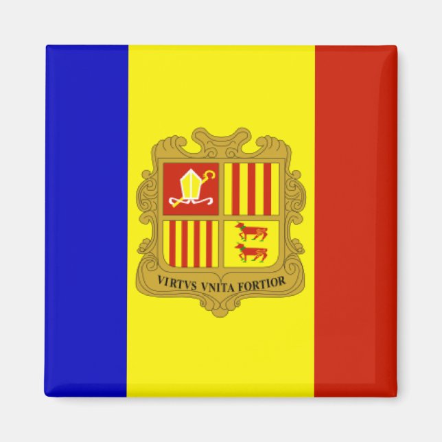 Imán Bandera de Andorra (Frente)