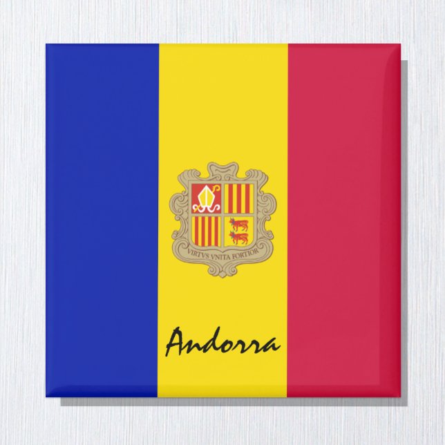Imán Bandera de Andorra y hinchas de vacaciones y depor (Subido por el creador)