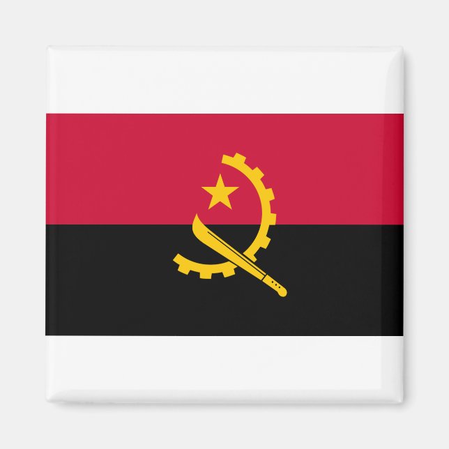 Imán Bandera de Angola (Frente)