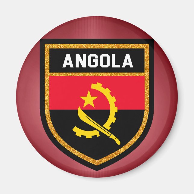 Imán Bandera de Angola (Frente)
