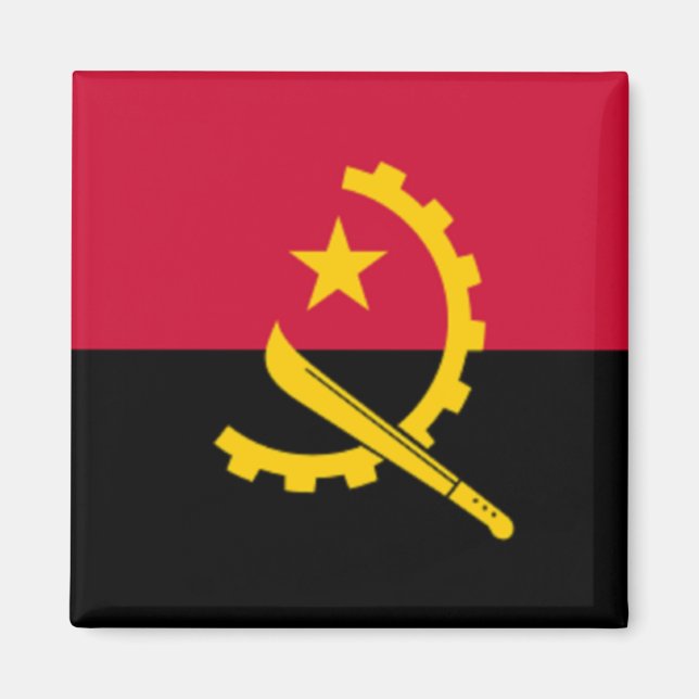 Imán Bandera de Angola (Frente)