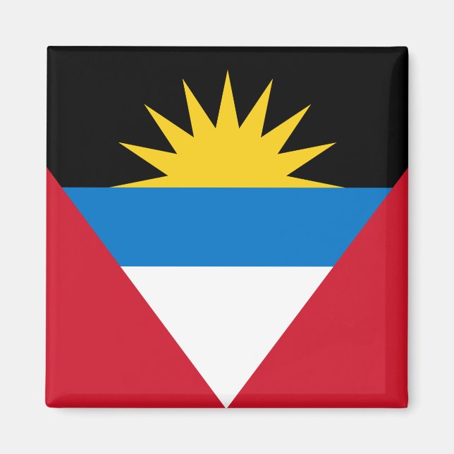 Imán Bandera de Antigua y Barbuda (Frente)