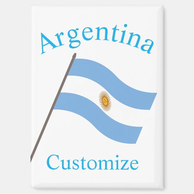 Imán Bandera de Argentina Thunder_Cove (Anverso)