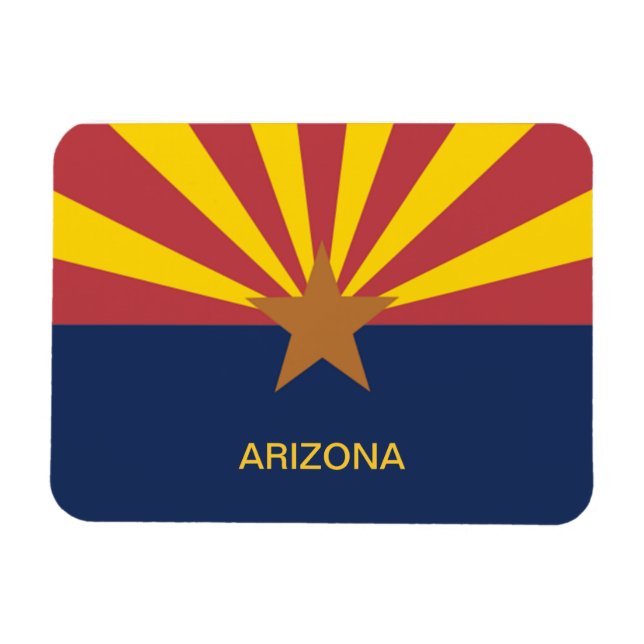 Imán Bandera de Arizona (Horizontal)