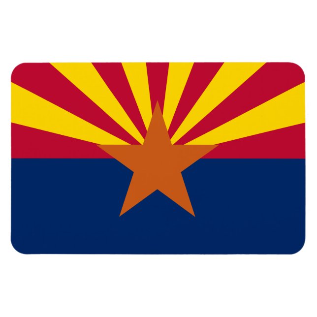 Imán Bandera de Arizona, Estados Unidos El Estado Del C (Horizontal)