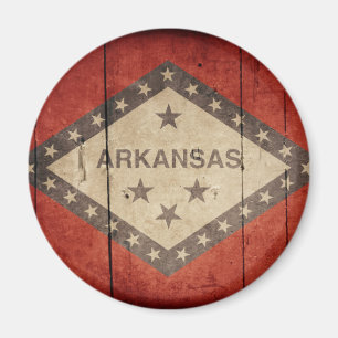 Imán Bandera de Arkansas Rugged