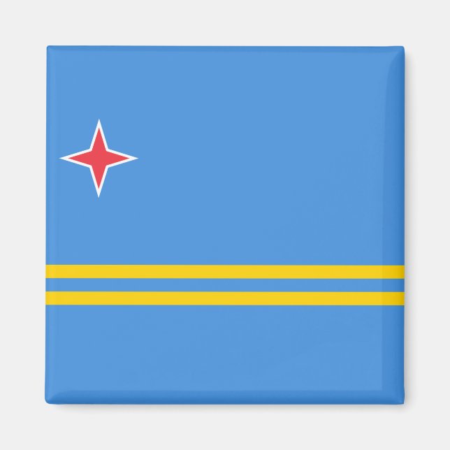 Imán Bandera de Aruba (Frente)