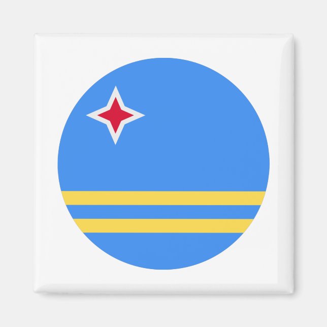 Imán Bandera de Aruba (Frente)