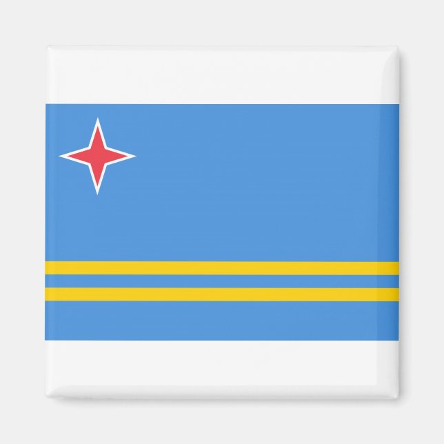 Imán Bandera de Aruba (Frente)