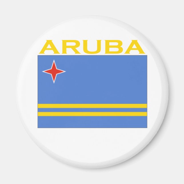 Imán Bandera de Aruba (Frente)