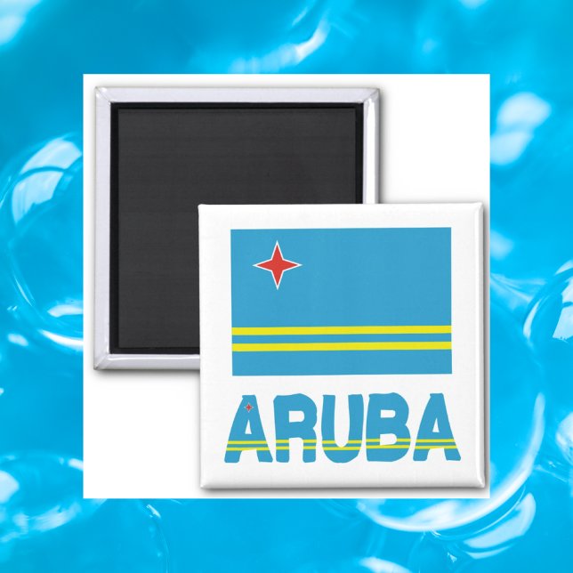 Imán Bandera de Aruba y Aruba (Subido por el creador)