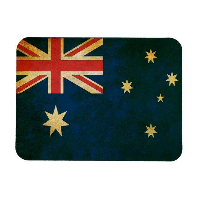 Imán Bandera de Australia en Grunge (Horizontal)