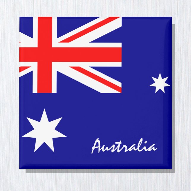 Imán Bandera de Australia y fanáticos de los deportes/v (Subido por el creador)