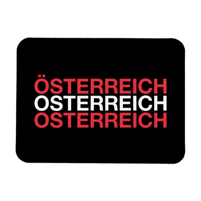 Imán Bandera de AUSTRIA (Horizontal)