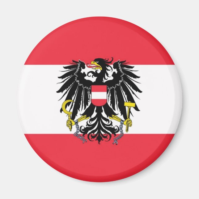 Imán Bandera de Austria - Flagge Österreichs (Frente)