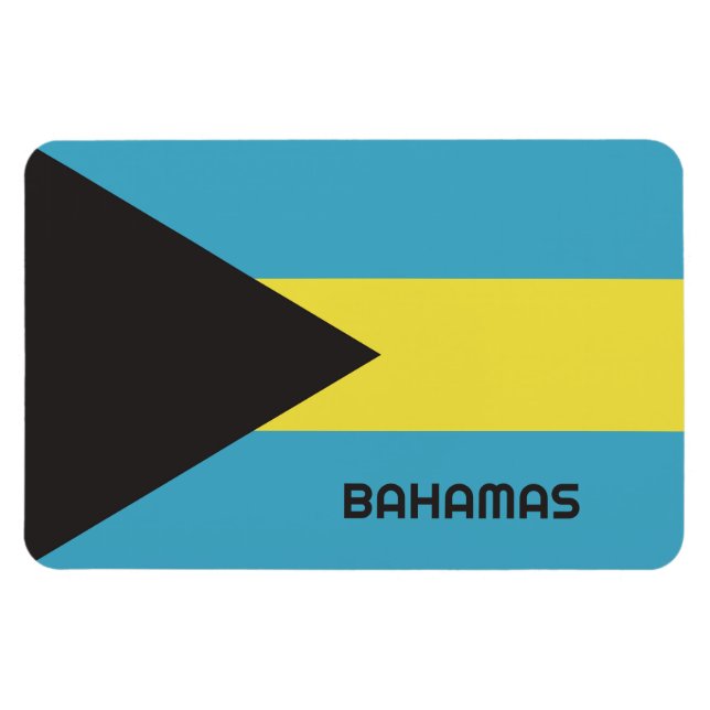 Imán Bandera de Bahamas (Horizontal)