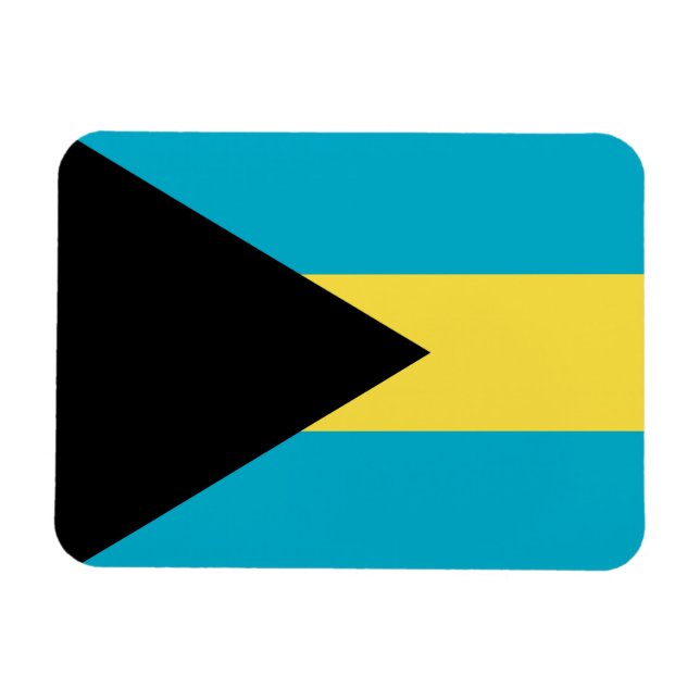 Imán Bandera de Bahamas (Horizontal)