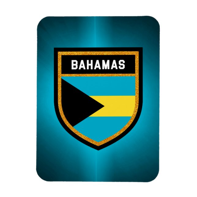 Imán Bandera de Bahamas (Vertical)