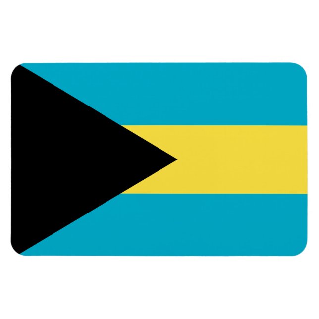 Imán Bandera de Bahamas (Horizontal)