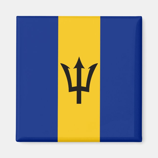 Imán Bandera de Barbados (Frente)