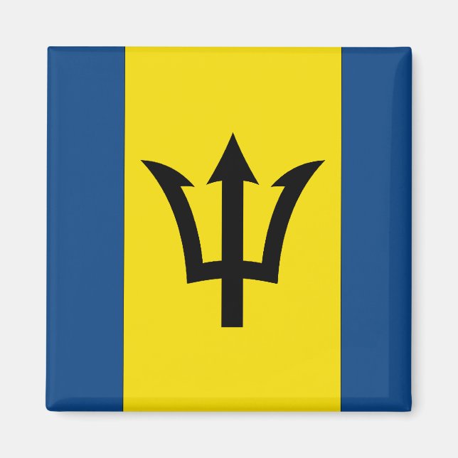 Imán Bandera de Barbados (Frente)