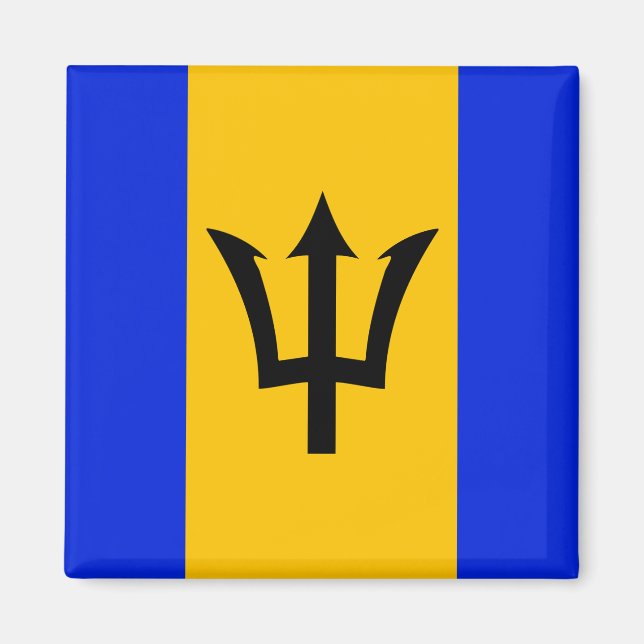 Imán Bandera de Barbados (Frente)