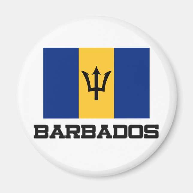 Imán Bandera de Barbados (Frente)