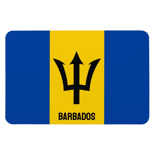Imán Bandera de Barbados (Horizontal)