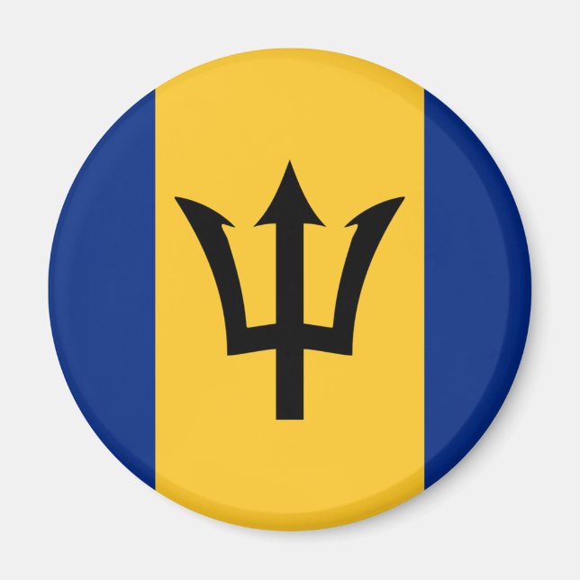 Imán Bandera de Barbados (Frente)
