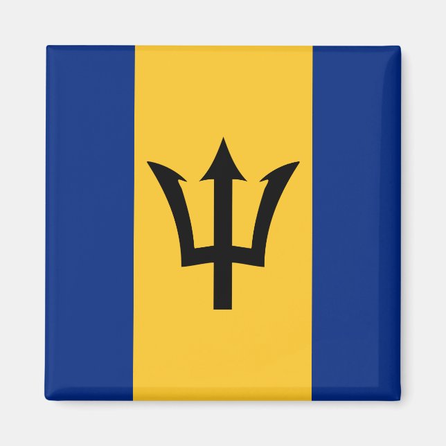 Imán Bandera de Barbados (Frente)
