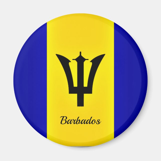 Imán Bandera de Barbados (Frente)