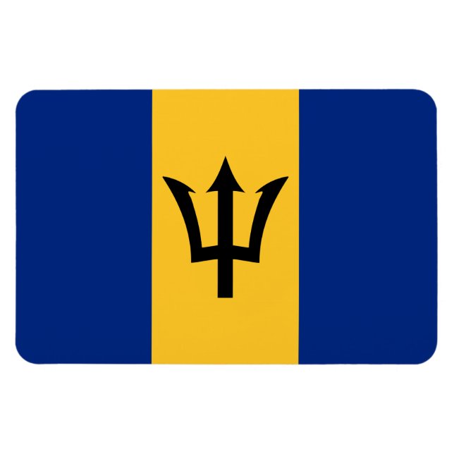 Imán Bandera de Barbados (Horizontal)