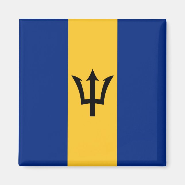 Imán Bandera de Barbados (Barbados) (Bajan) (Frente)