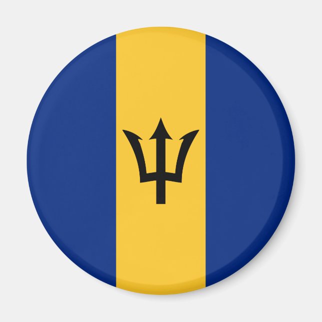 Imán Bandera de Barbados (Barbados) (Bajan) (Frente)