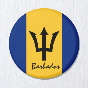 Imán Bandera de Barbados y América - hinchas de viajes 