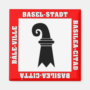 Imán Bandera de Basilea Stadt Suiza