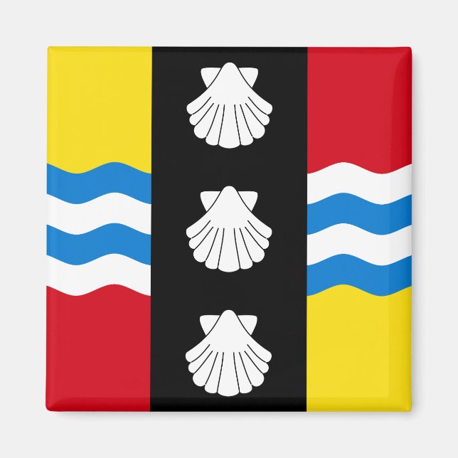 Imán Bandera de Bedfordshire Magnet (Frente)