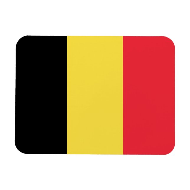 Imán Bandera de Bélgica (Horizontal)