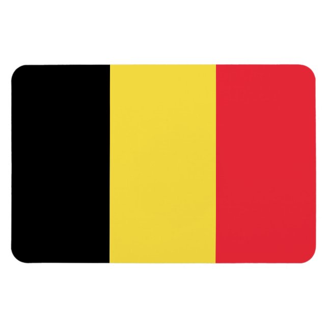 Imán Bandera de Bélgica (Horizontal)